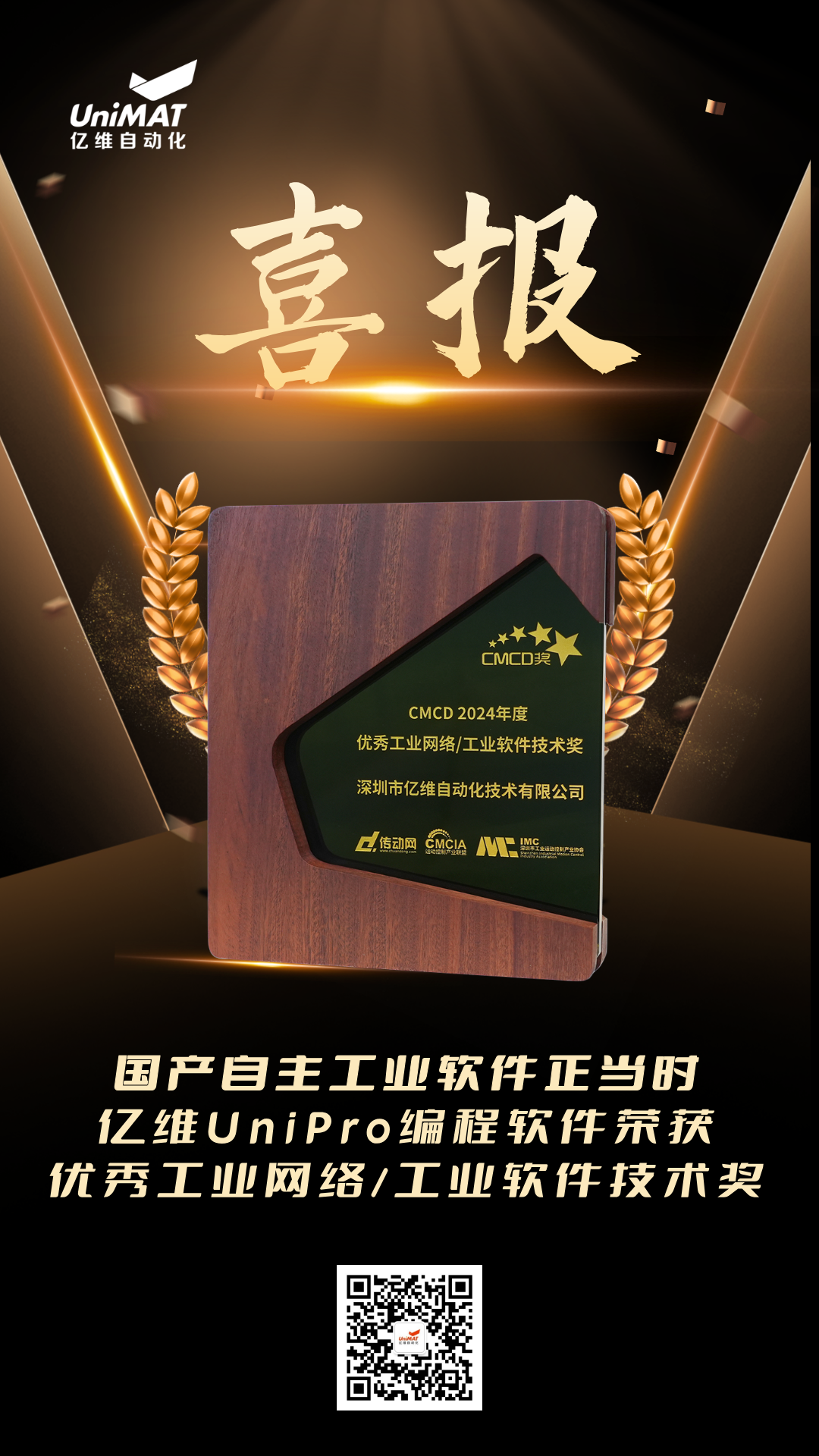 億維UniPro榮獲CMCD2024年度優(yōu)秀工業(yè)網(wǎng)絡/工業(yè)軟件技術獎